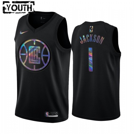 Canotte Bambino Los Angeles Clippers Reggie Jackson 1 Iridescent HWC Collection Swingman